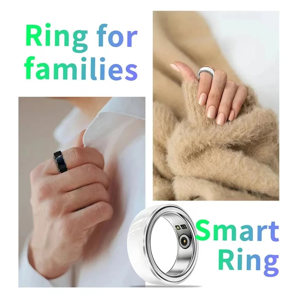 2024 New NFC Smart Ring Men Sports Fitness Tracker Women Waterproof Sports Fitness Smart Ring for Android IOS PK R1 Lovers+Box