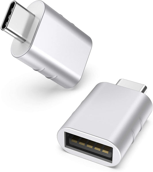 USB C to USB Adapter(2 Pack), USB-C Male to USB 3.0 Female Adapter Compatible with Iphone 15 Pro Max Macbook Pro Air 2023 Ipad Mini Pro Surface Pro and Other Type C or Thunderbolt 4/3 Devices
