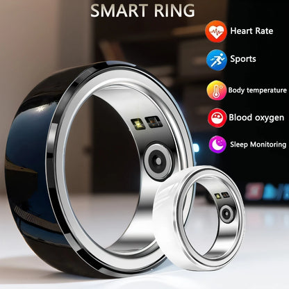 2024 New NFC Smart Ring Men Sports Fitness Tracker Women Waterproof Sports Fitness Smart Ring for Android IOS PK R1 Lovers+Box